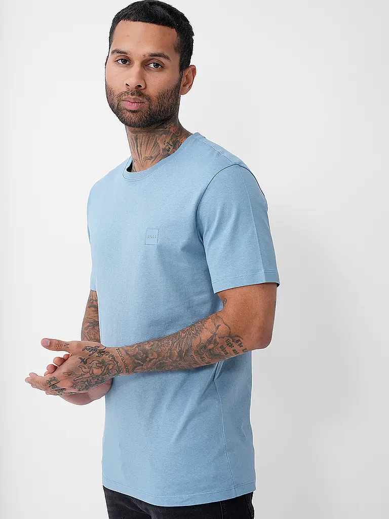 BOSS | Camiseta Relaxed Fit TALES | Azul claro