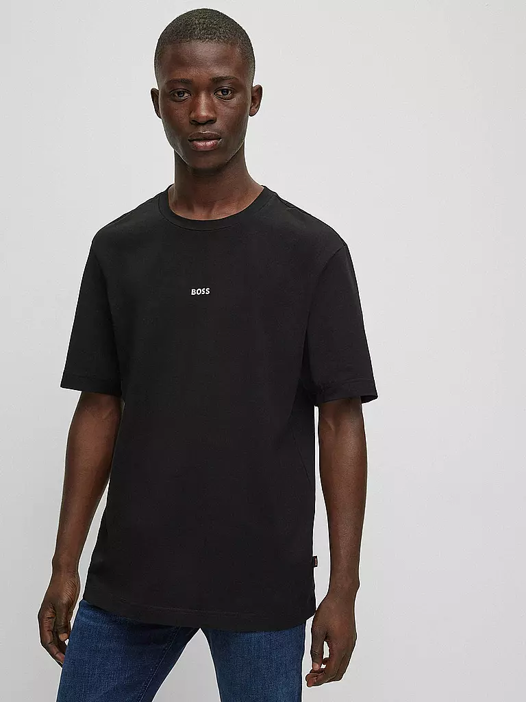 BOSS | Camiseta Relaxed Fit TCHUP | Negro