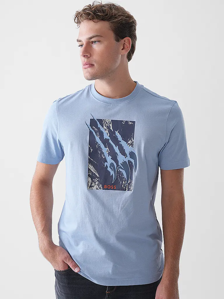 BOSS | Camiseta TE_ANIMALI | Azul claro