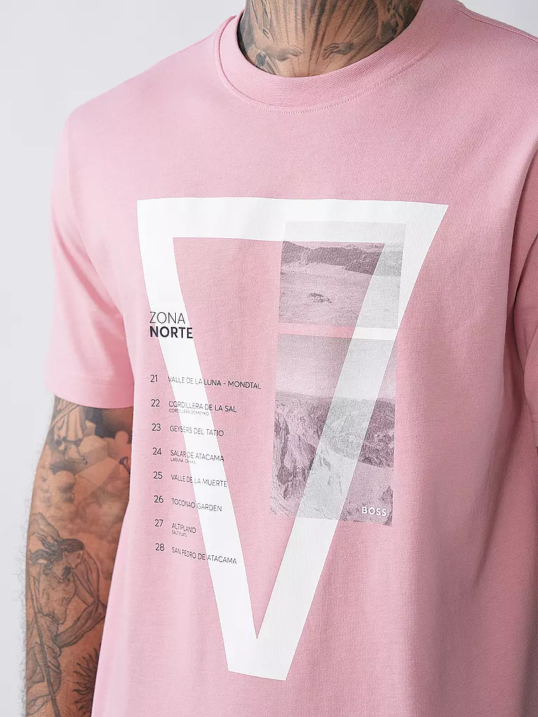 BOSS | Camiseta TE_ONTHEWAY | Rosa