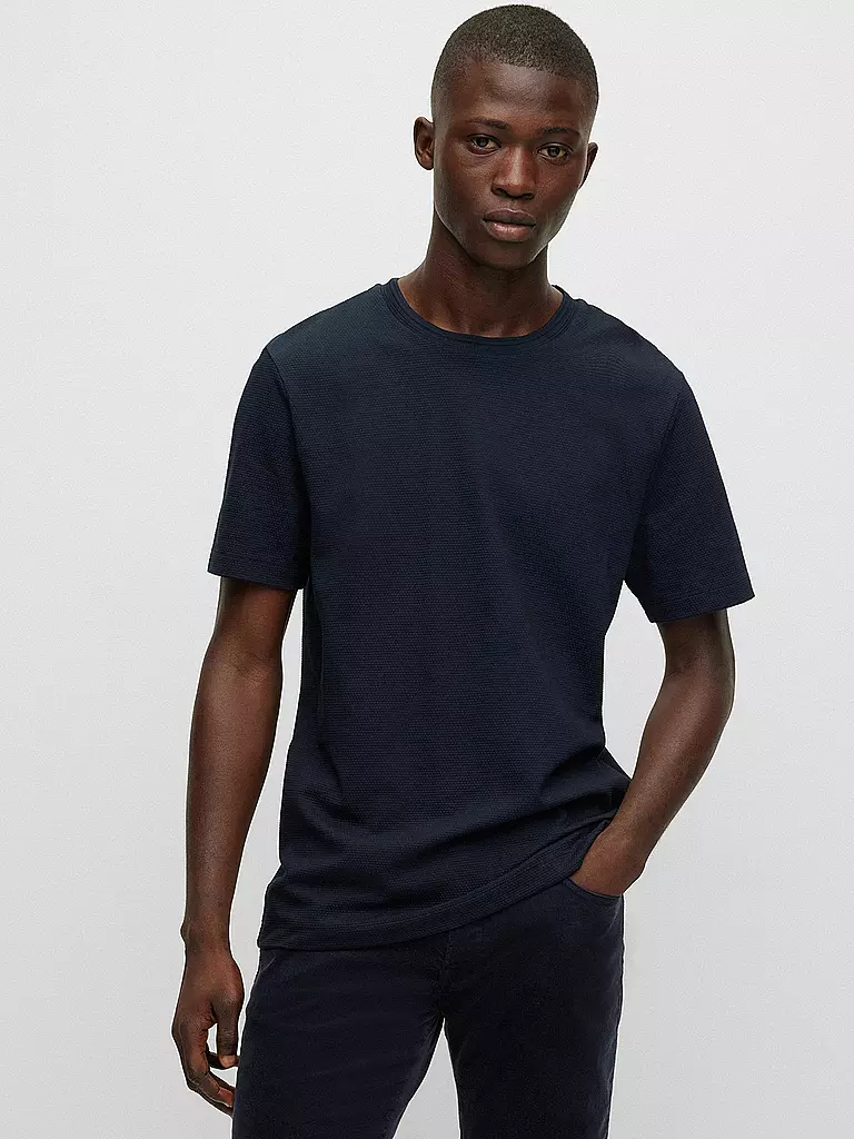BOSS | Camiseta TIBURT240 | Azul oscuro