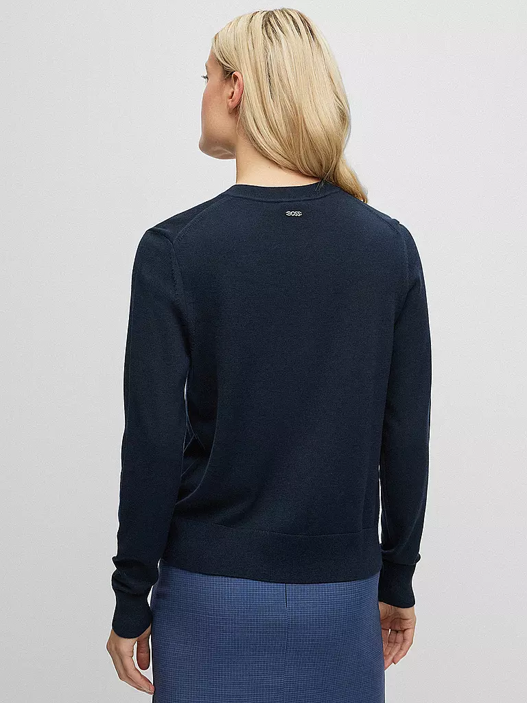 BOSS | Cardigan FADENASI | Azul oscuro