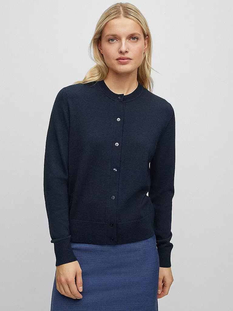 BOSS | Cardigan FADENASI | Azul oscuro