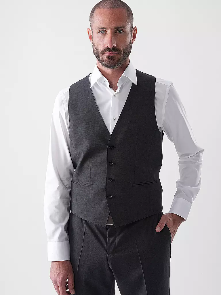 BOSS | Chaleco de traje H-HUGE | Gris