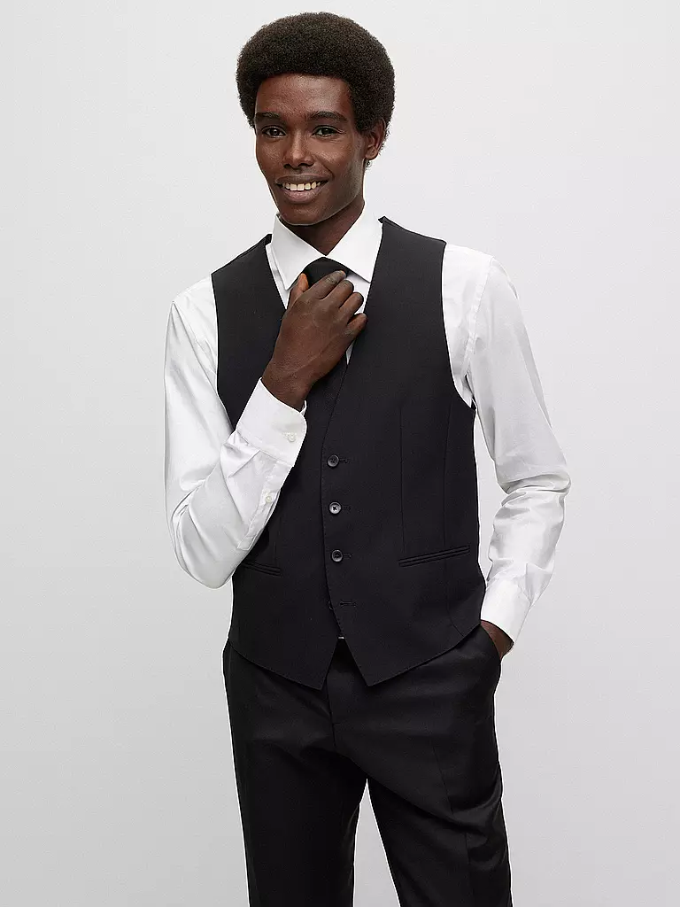 BOSS | Chaleco de traje | Negro