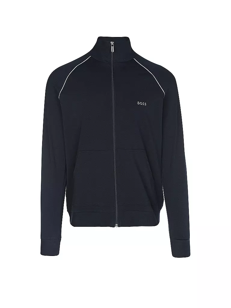 BOSS | Chaqueta de chándal Loungewear | Azul oscuro
