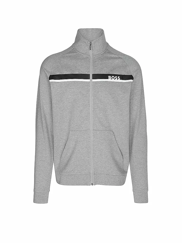 BOSS | Chaqueta de chándal Loungewear | Gris claro