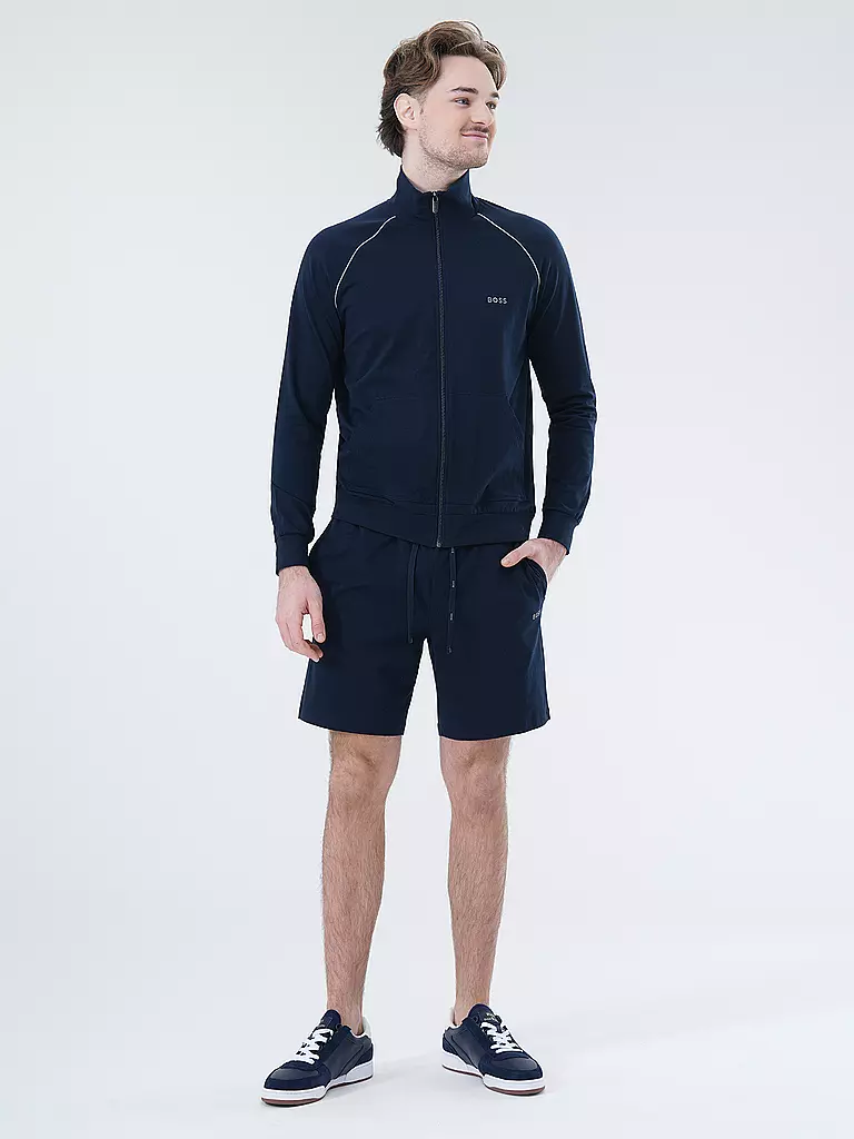 BOSS | Chaqueta de chándal Loungewear | Azul oscuro