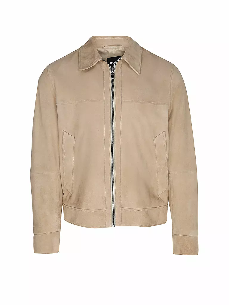 BOSS | Chaqueta de cuero H-MALBANO5 | Beige