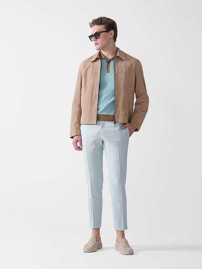 BOSS | Chaqueta de cuero H-MALBANO5 | Beige