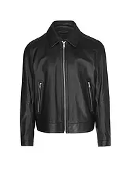 BOSS | Chaqueta de cuero H-MAPSON4 | Negro