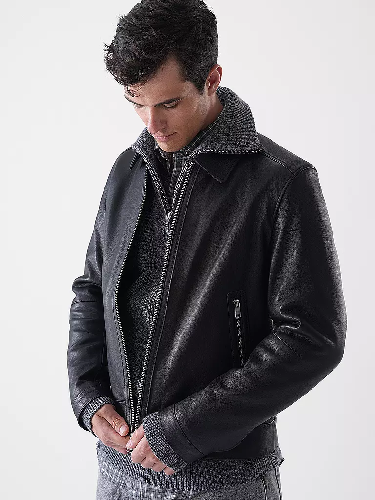 BOSS | Chaqueta de cuero H-MAPSON4 | 