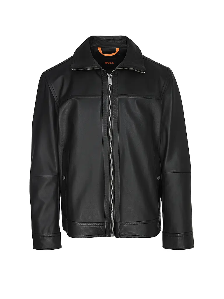 BOSS | Chaqueta de cuero JOREST | Negro