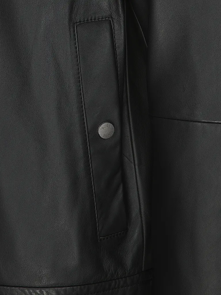 BOSS | Chaqueta de cuero JOREST | 