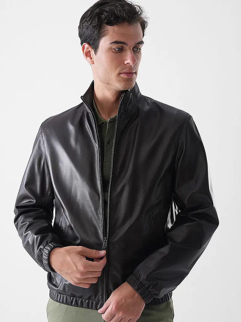BOSS | Chaqueta de cuero L-MUBUK2 | 