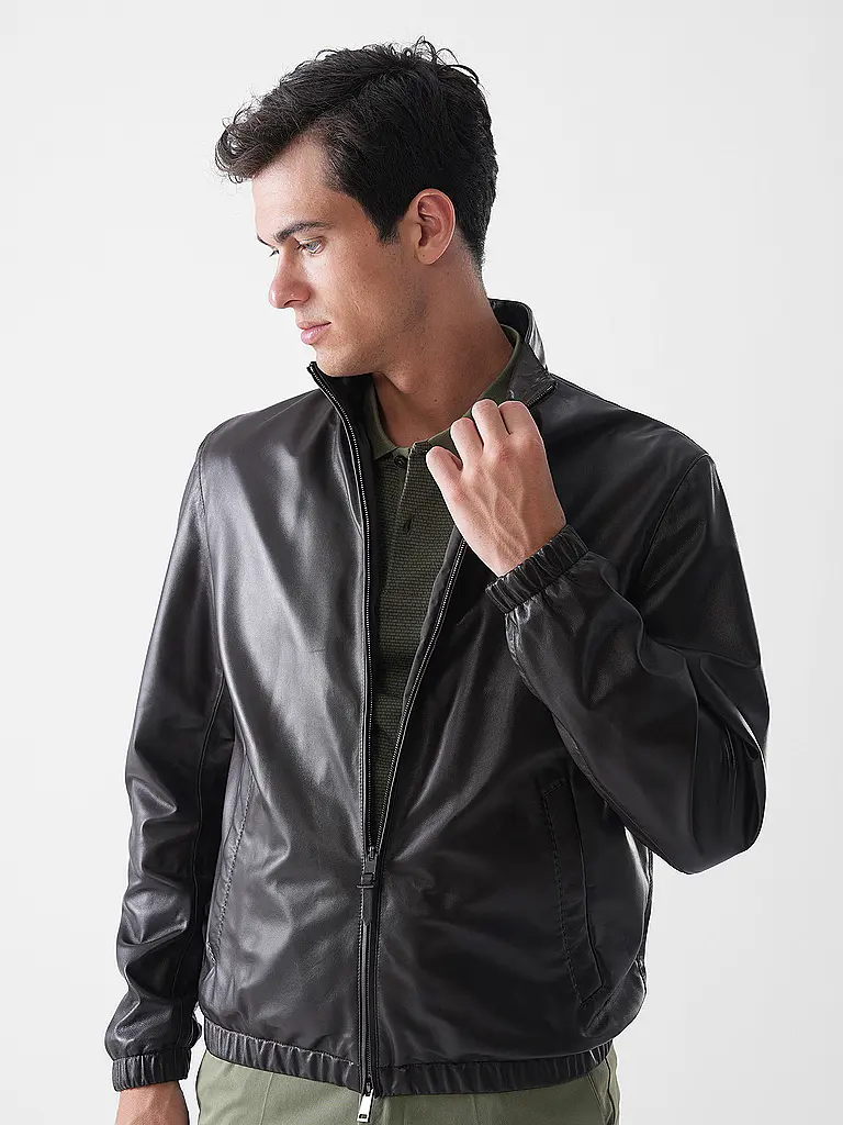 BOSS | Chaqueta de cuero L-MUBUK2 | 