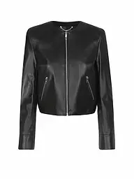 BOSS | Chaqueta de cuero SADENITA | Negro