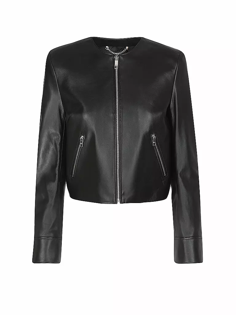 BOSS | Chaqueta de cuero SADENITA | Negro