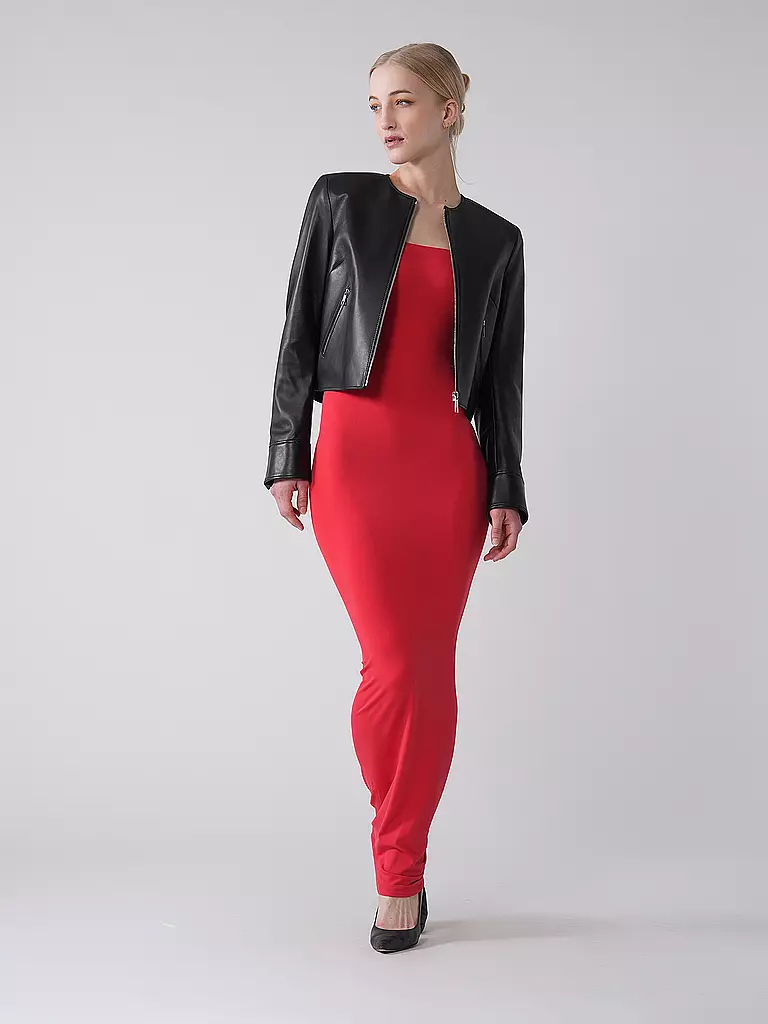 BOSS | Chaqueta de cuero SADENITA | Negro