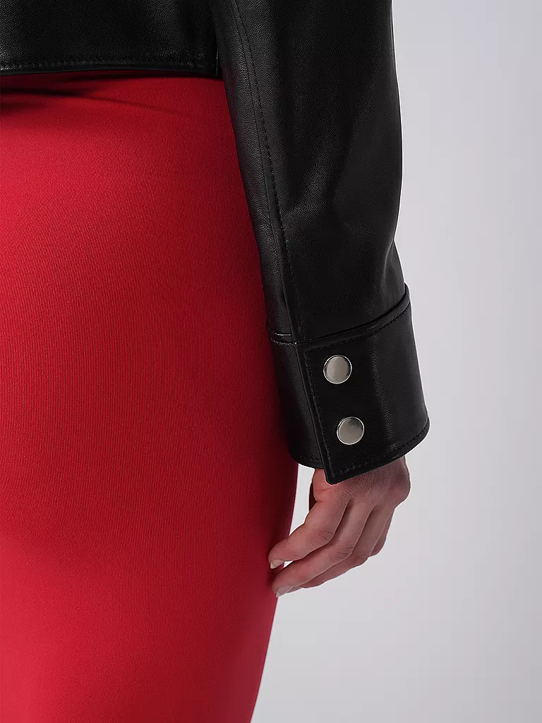 BOSS | Chaqueta de cuero SADENITA | Negro