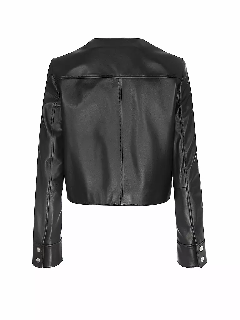 BOSS | Chaqueta de cuero SADENITA | Negro