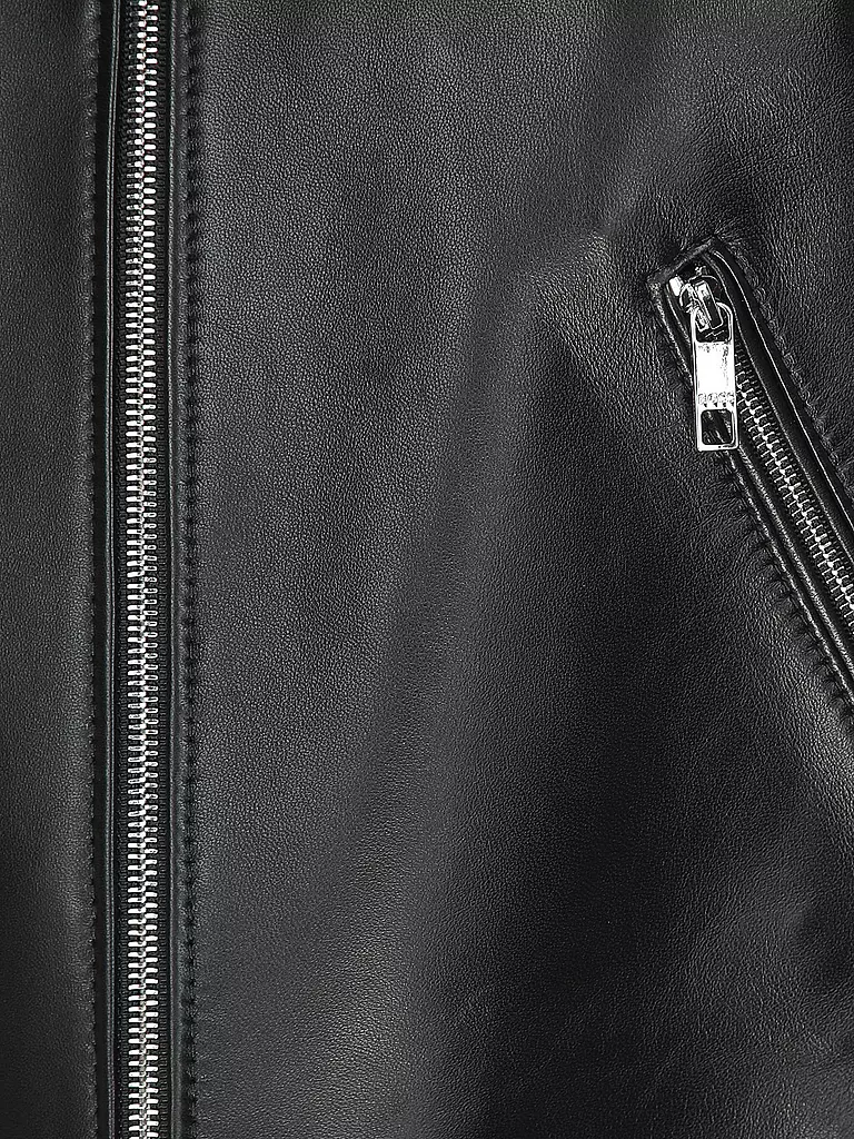 BOSS | Chaqueta de cuero SADENITA | Negro