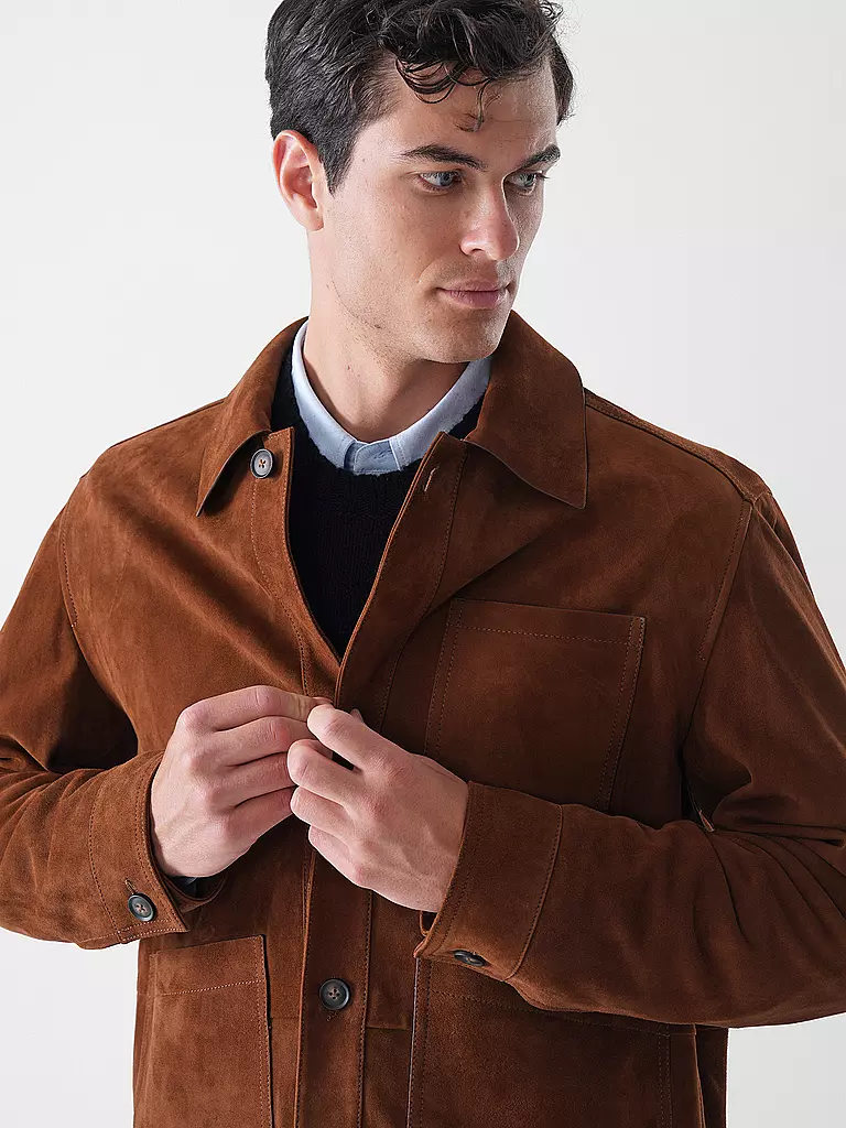 BOSS | Chaqueta de cuero | 