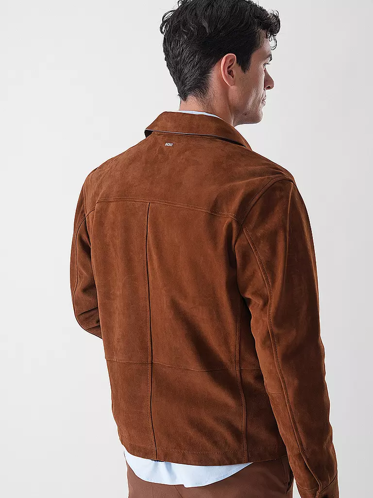 BOSS | Chaqueta de cuero | 