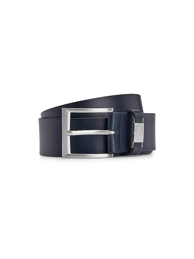 BOSS | Cinturón de cuero CONNIO | Azul oscuro