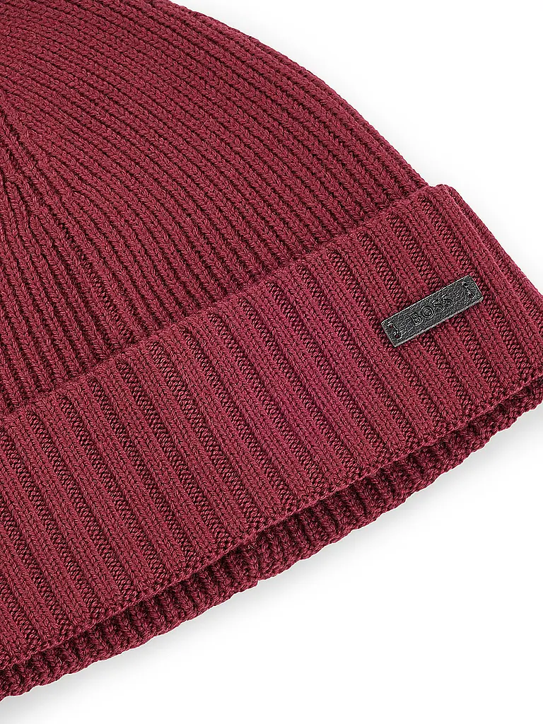 BOSS | Gorro - Gorro FATI | Rojo oscuro