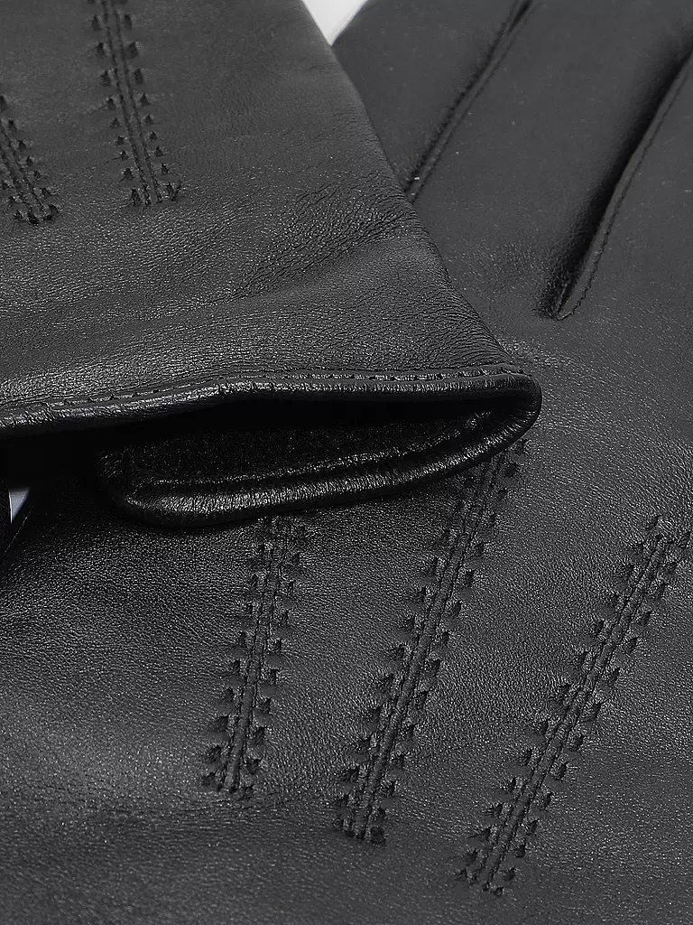 BOSS | Guantes de cuero HAINZ | Negro