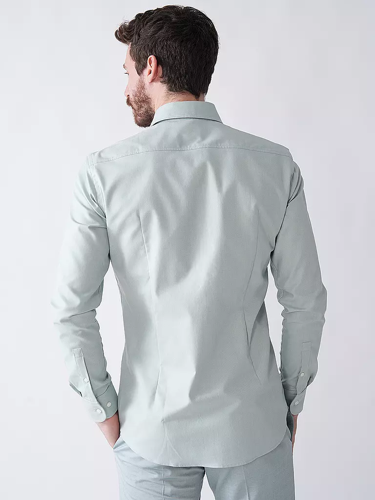 BOSS | Hemd Slim Fit  H-HANK | Verde claro