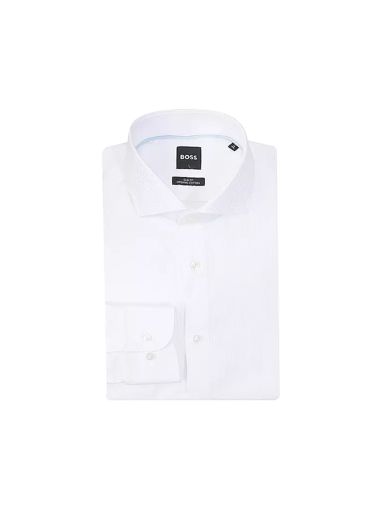 BOSS | Hemd Slim Fit  | Blanco