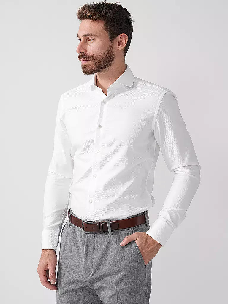 BOSS | Hemd Slim Fit  | Blanco
