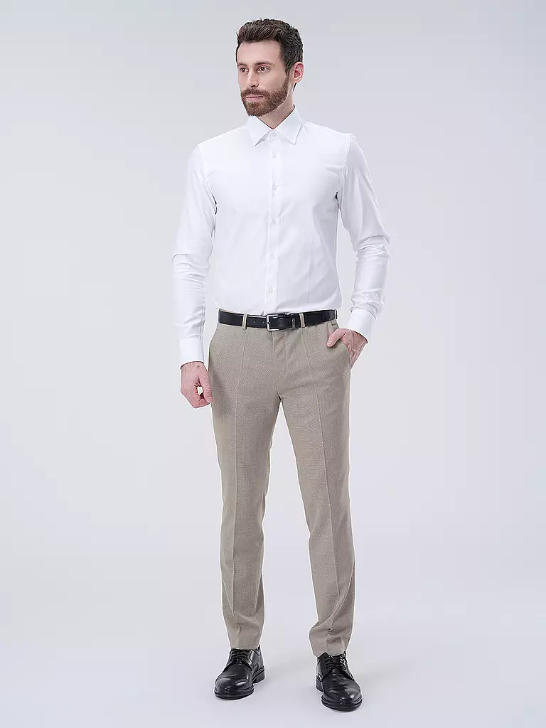 BOSS | Hemd Slim Fit HANK  | Blanco