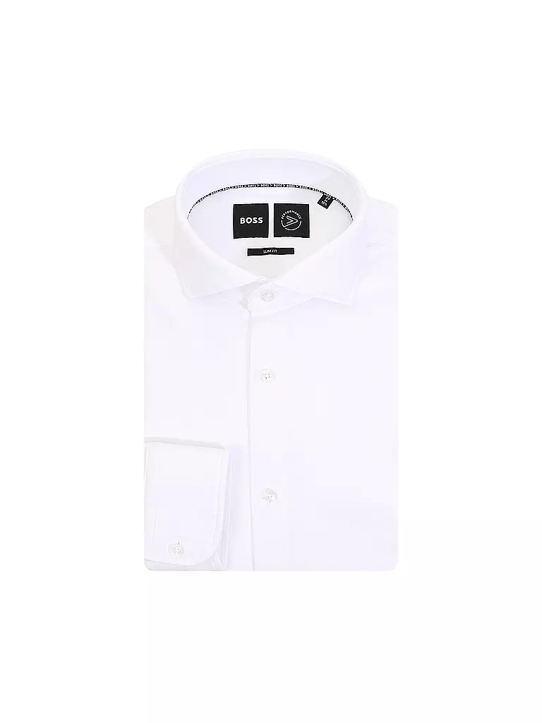 BOSS | Hemd Slim Fit Hank | Blanco