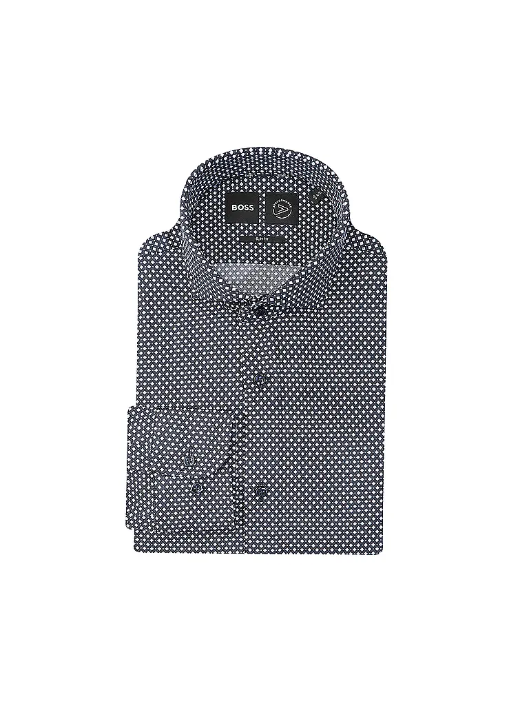 BOSS | Hemd Slim Fit HANK | Azul oscuro