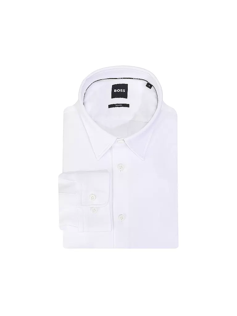 BOSS | Hemd Slim Fit ROAN  | Blanco
