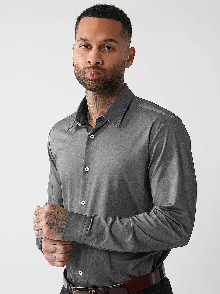 BOSS | Hemd Slim Fit ROAN  | Negro