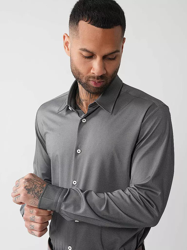 BOSS | Hemd Slim Fit ROAN  | Negro