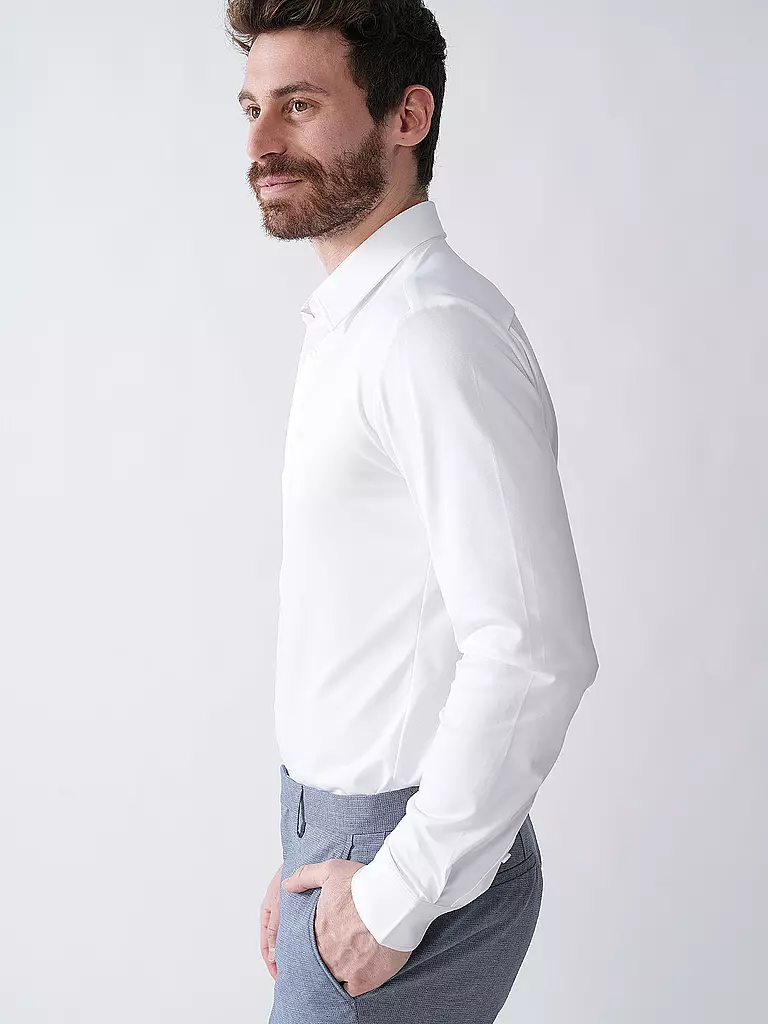 BOSS | Hemd Slim Fit ROAN  | Blanco