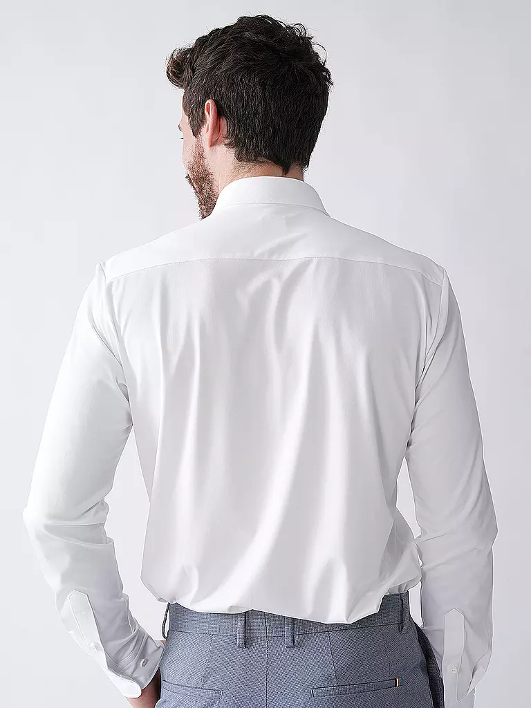 BOSS | Hemd Slim Fit ROAN  | Blanco