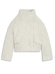 BOSS | Jacke in Felloptik CITEDDY1 | Blanco