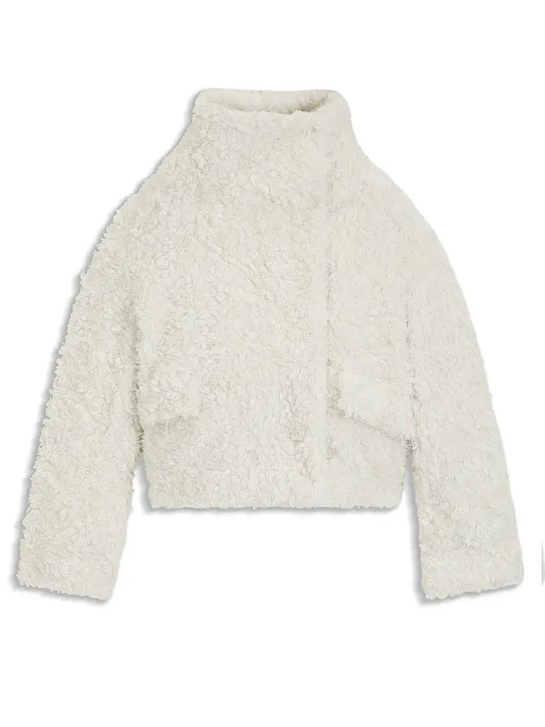 BOSS | Jacke in Felloptik CITEDDY1 | Blanco