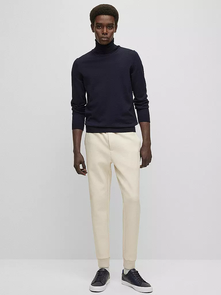 BOSS | Jersey de cuello alto Slim Fit MUSSO | dunkelblau