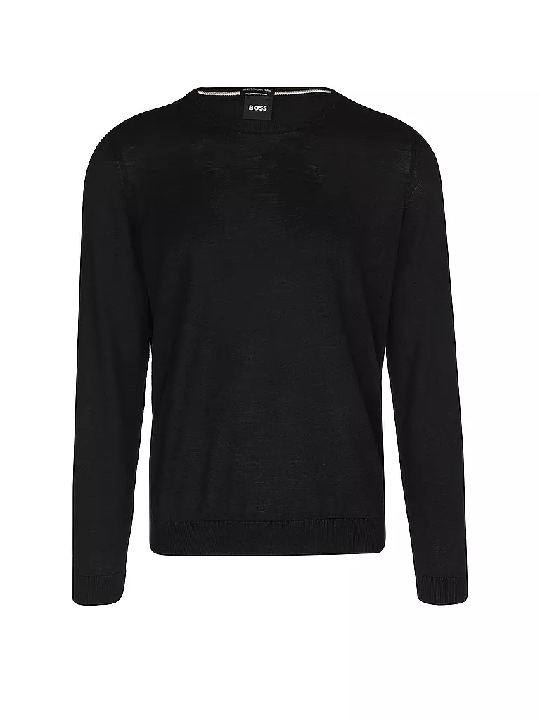 BOSS | Jersey Slim Fit LENO-P | schwarz