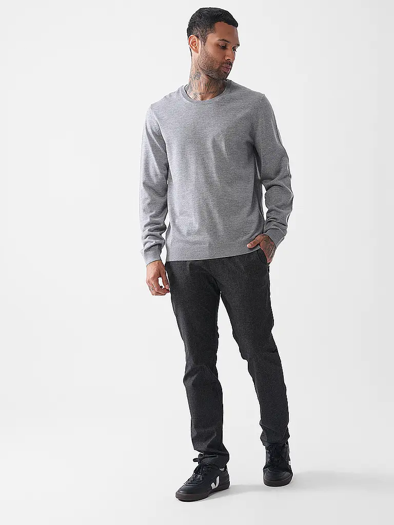 BOSS | Jersey Slim Fit LENO-P | hellgrau