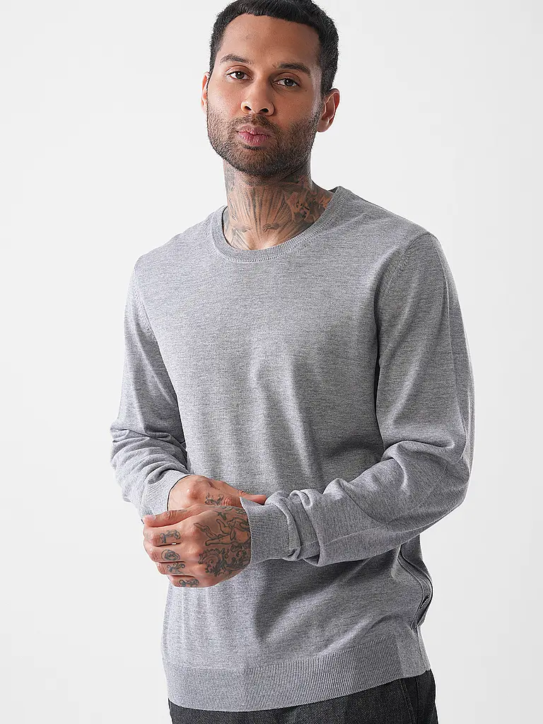 BOSS | Jersey Slim Fit LENO-P | hellgrau