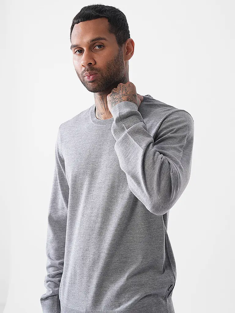 BOSS | Jersey Slim Fit LENO-P | hellgrau
