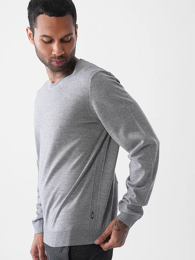 BOSS | Jersey Slim Fit LENO-P | hellgrau